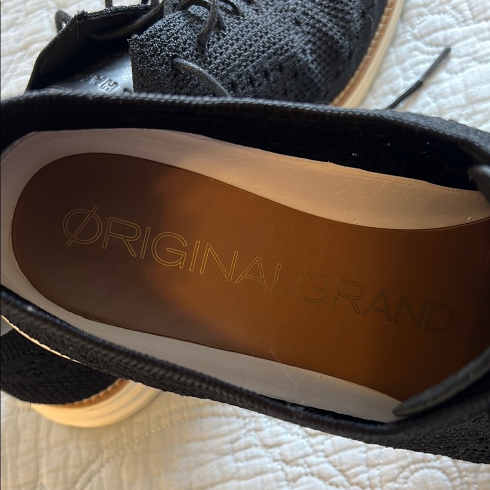 Cole Haan Men's ØriginalGrand Black Oxford Shoes, Size 10 - Picture 7 of 9